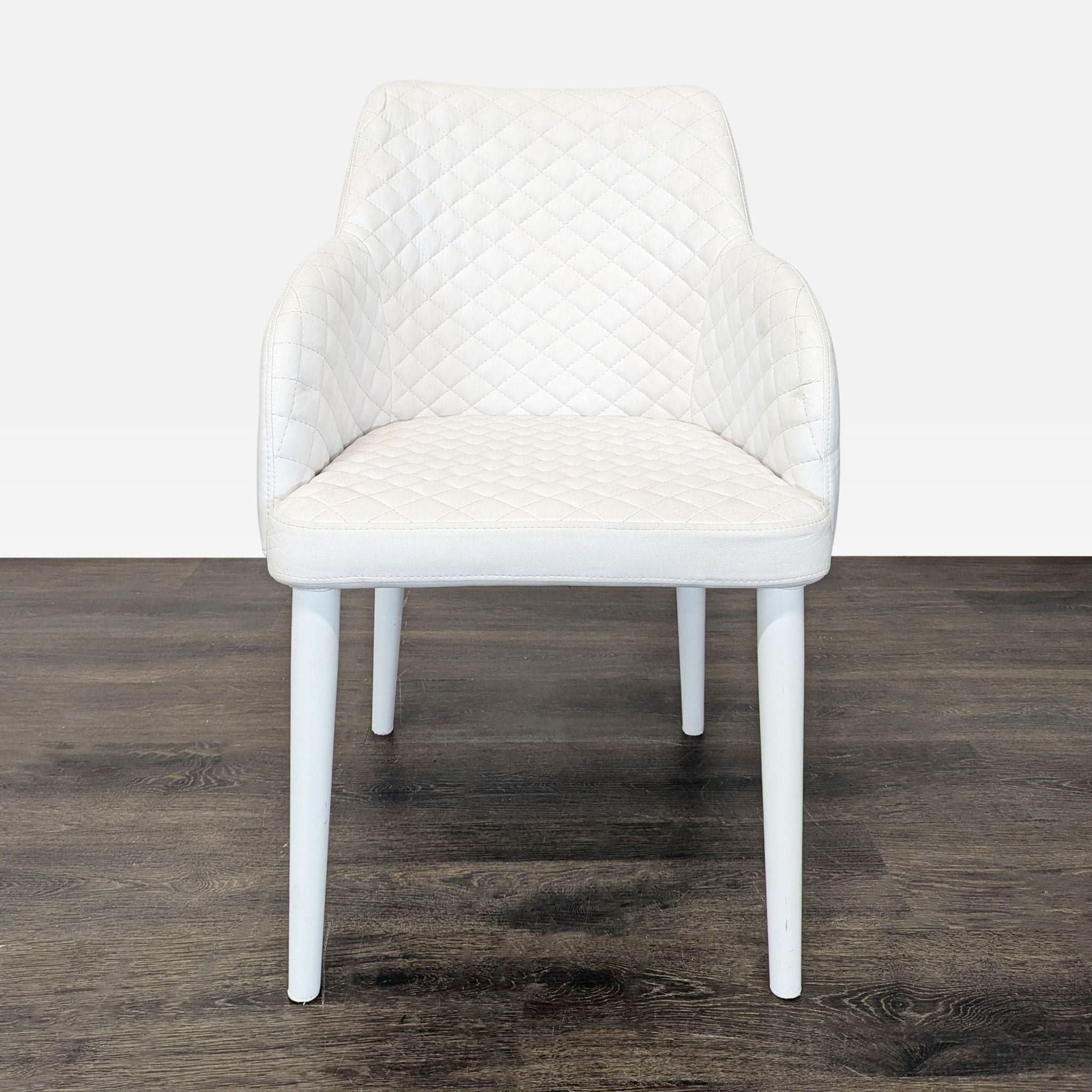 Set of Six Moe's Home Collection Quilted Dining Armchairs - Thumbnail 3