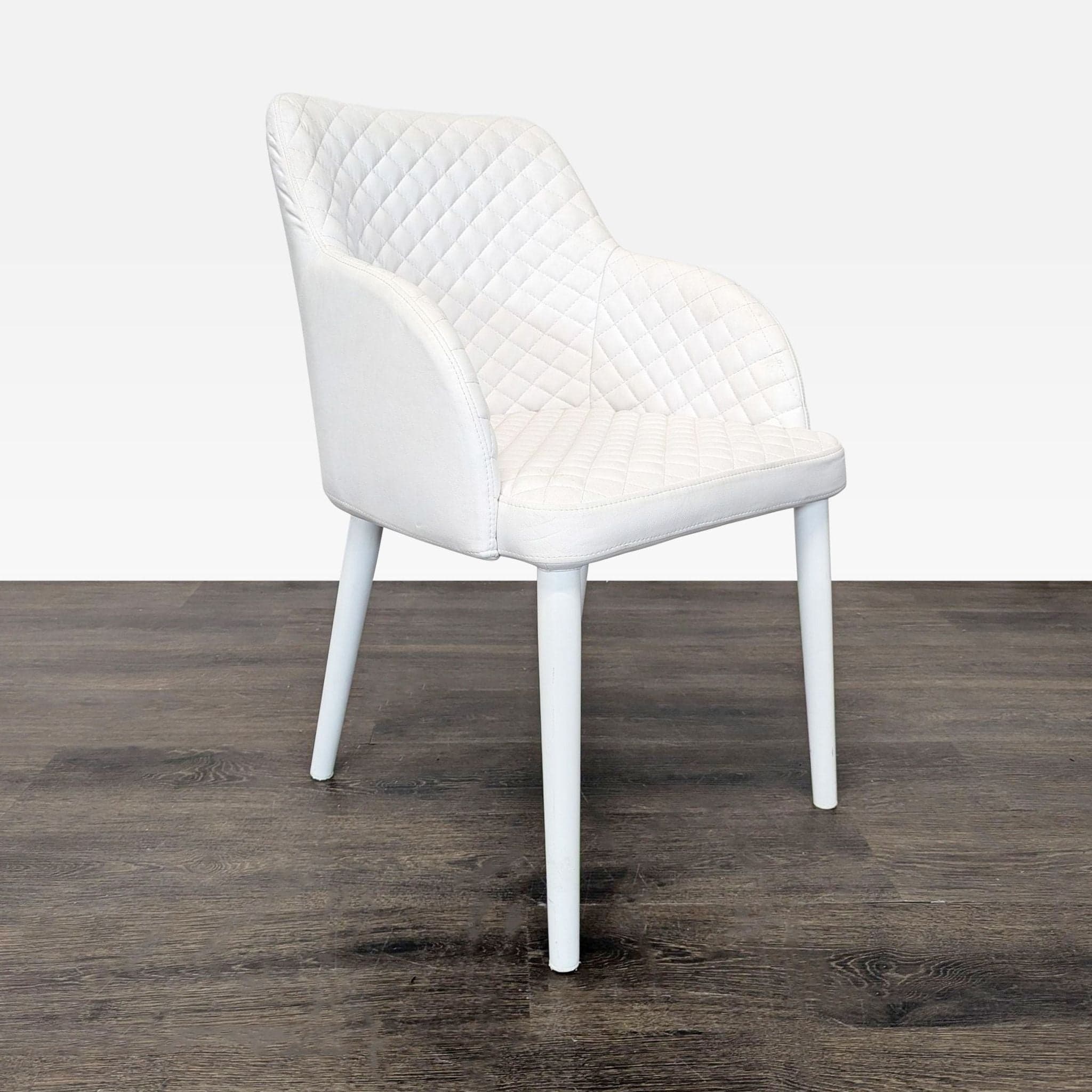 Set of Six Moe's Home Collection Quilted Dining Armchairs - Thumbnail 2