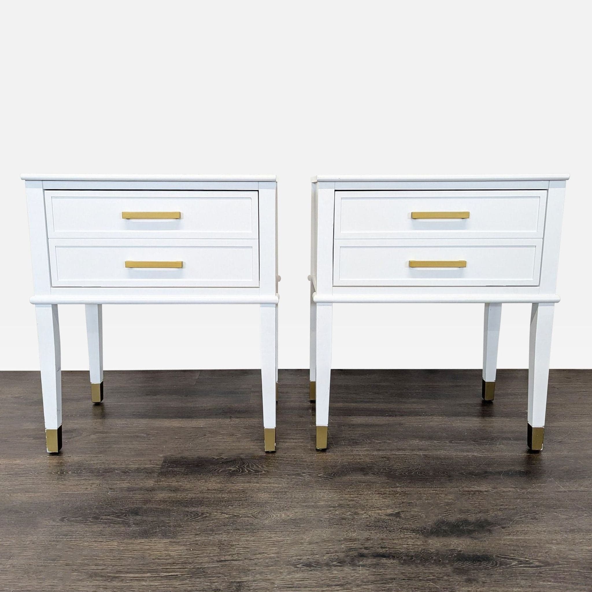 Pair of CosmoLiving Cosmopolitan Westerleigh One Drawer End Tables/Nightstands - Image 1