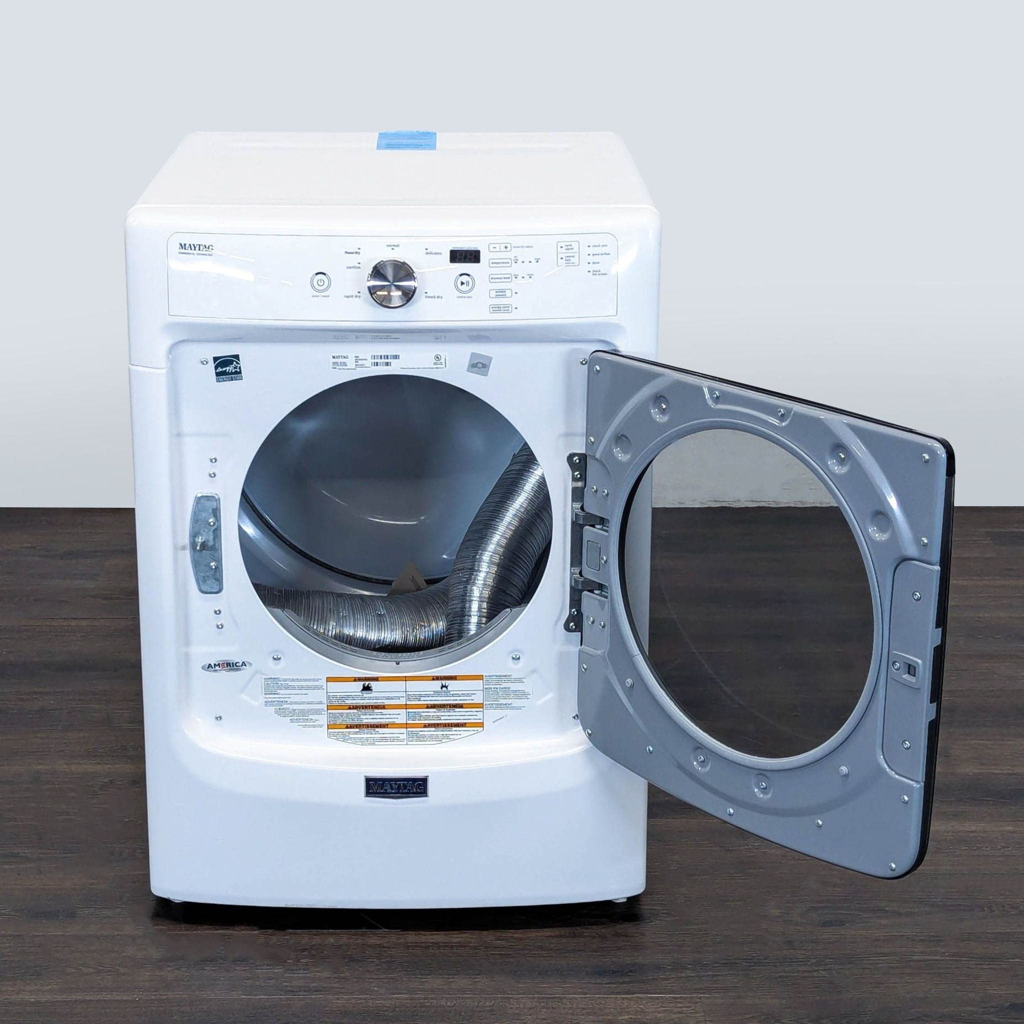 Maytag Front Load Dryer - High Efficiency, White - Thumbnail 2