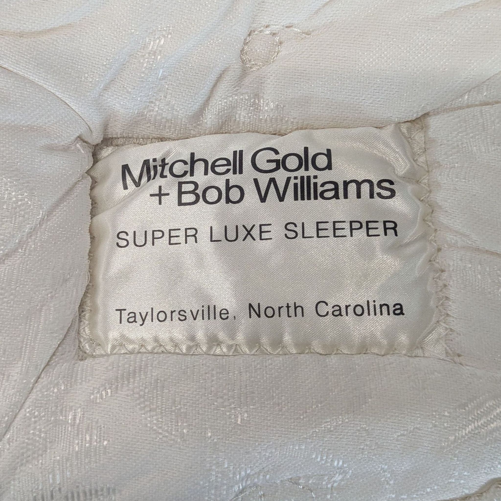 Mitchell Gold + Bob Williams Gray Velvet Sleeper Sofa with Tufted Back - Thumbnail 3