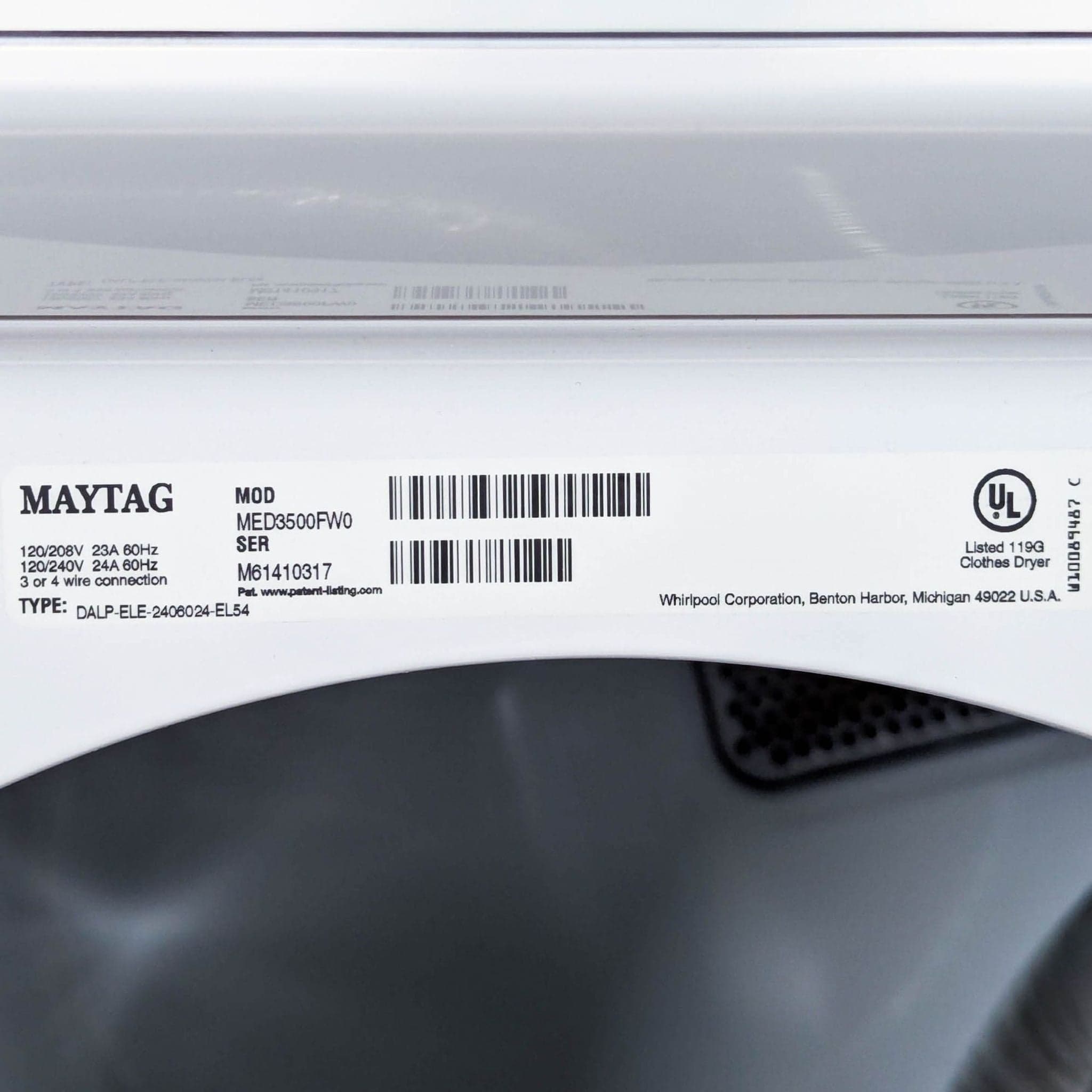 Maytag Front Load Dryer - High Efficiency, White - Thumbnail 8