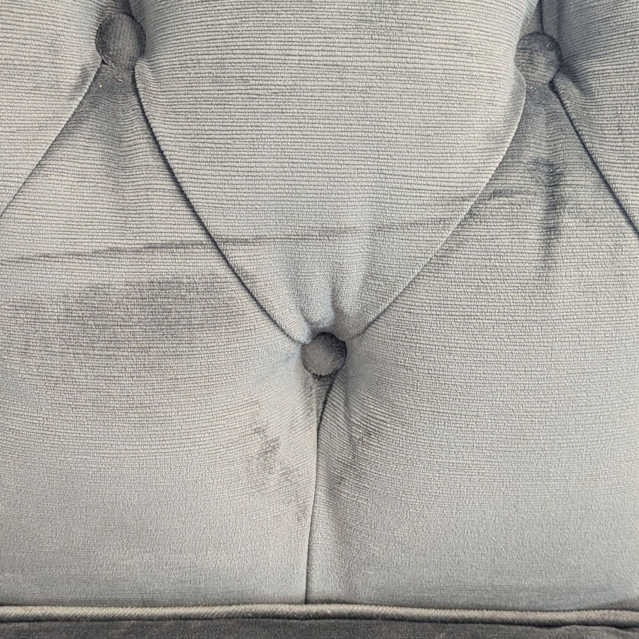 Mitchell Gold + Bob Williams Gray Velvet Sleeper Sofa with Tufted Back - Thumbnail 9