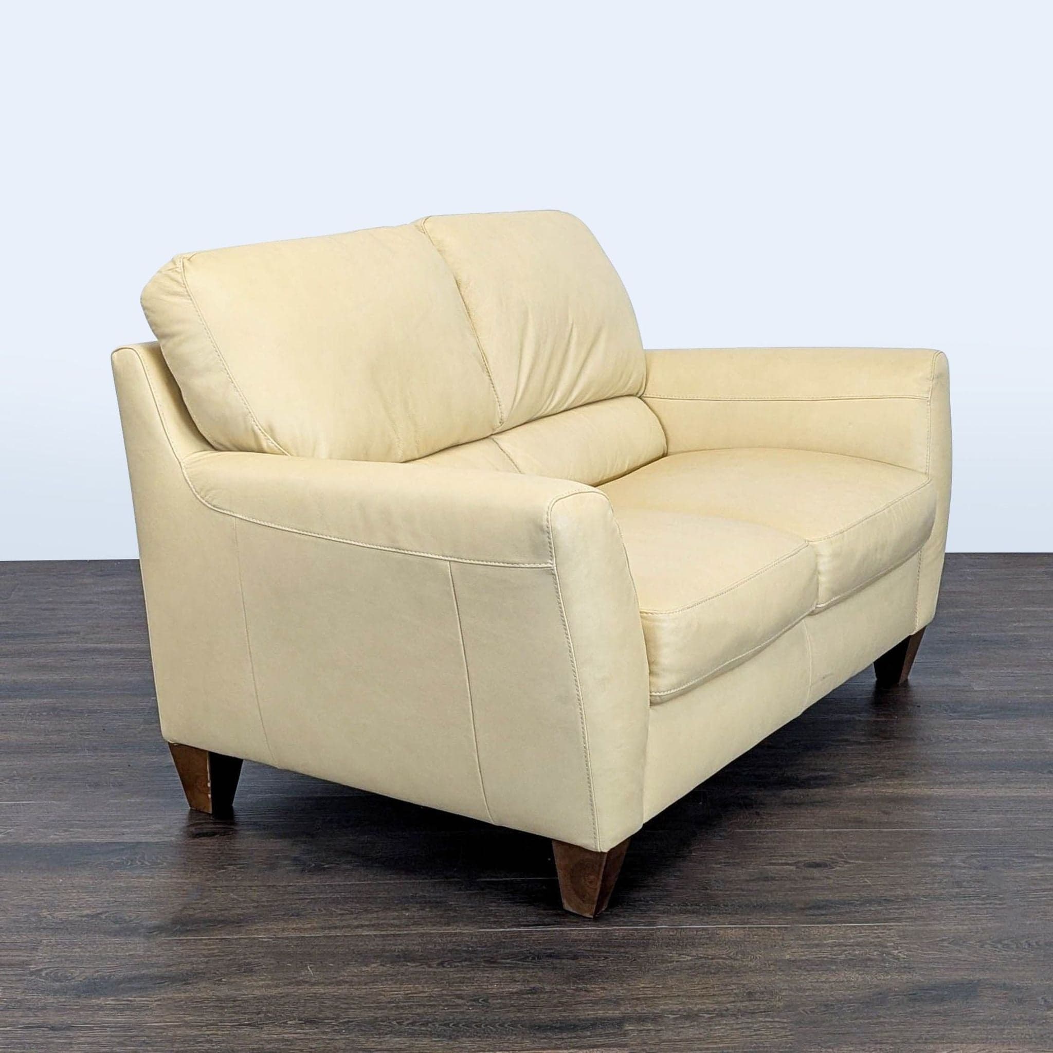 Natuzzi Leather Loveseat – Modern and Comfortable Two-Seater Sofa - Thumbnail 3