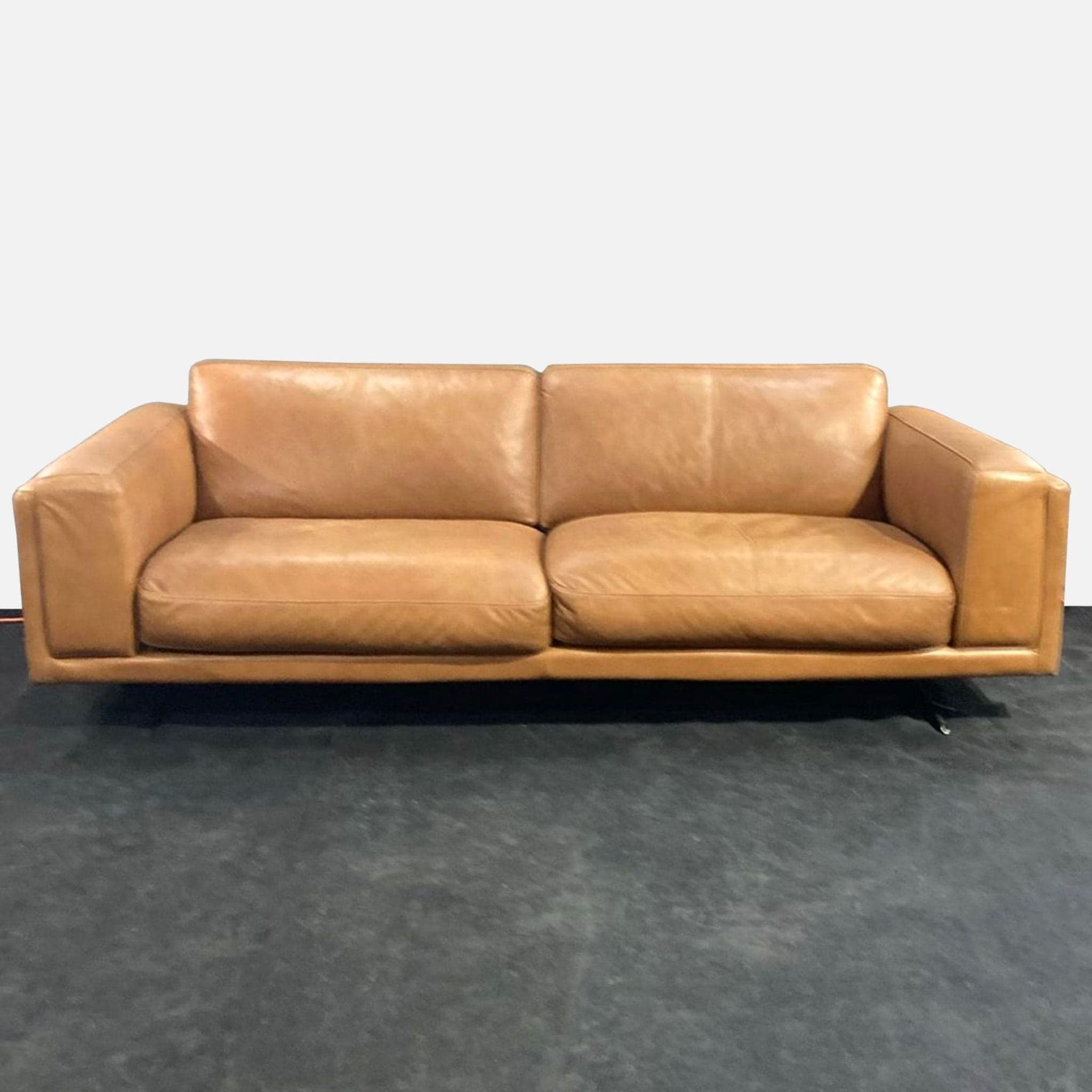 Copenhagen Furniture Nobu Caramel Leather Sofa - Image 1