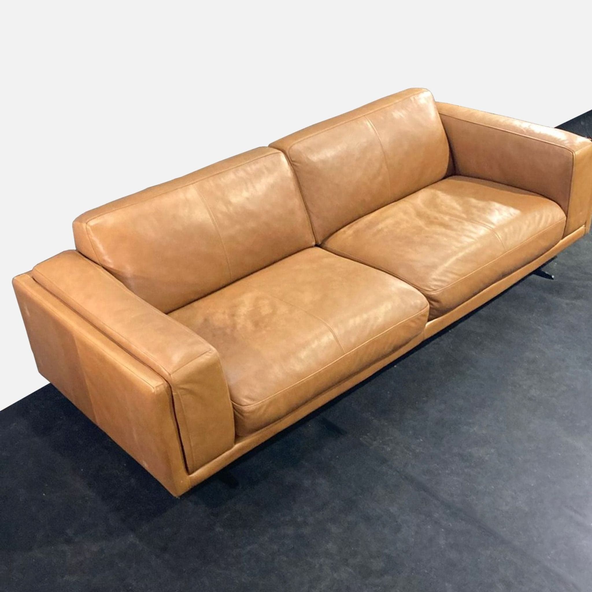 Copenhagen Furniture Nobu Caramel Leather Sofa - Thumbnail 8