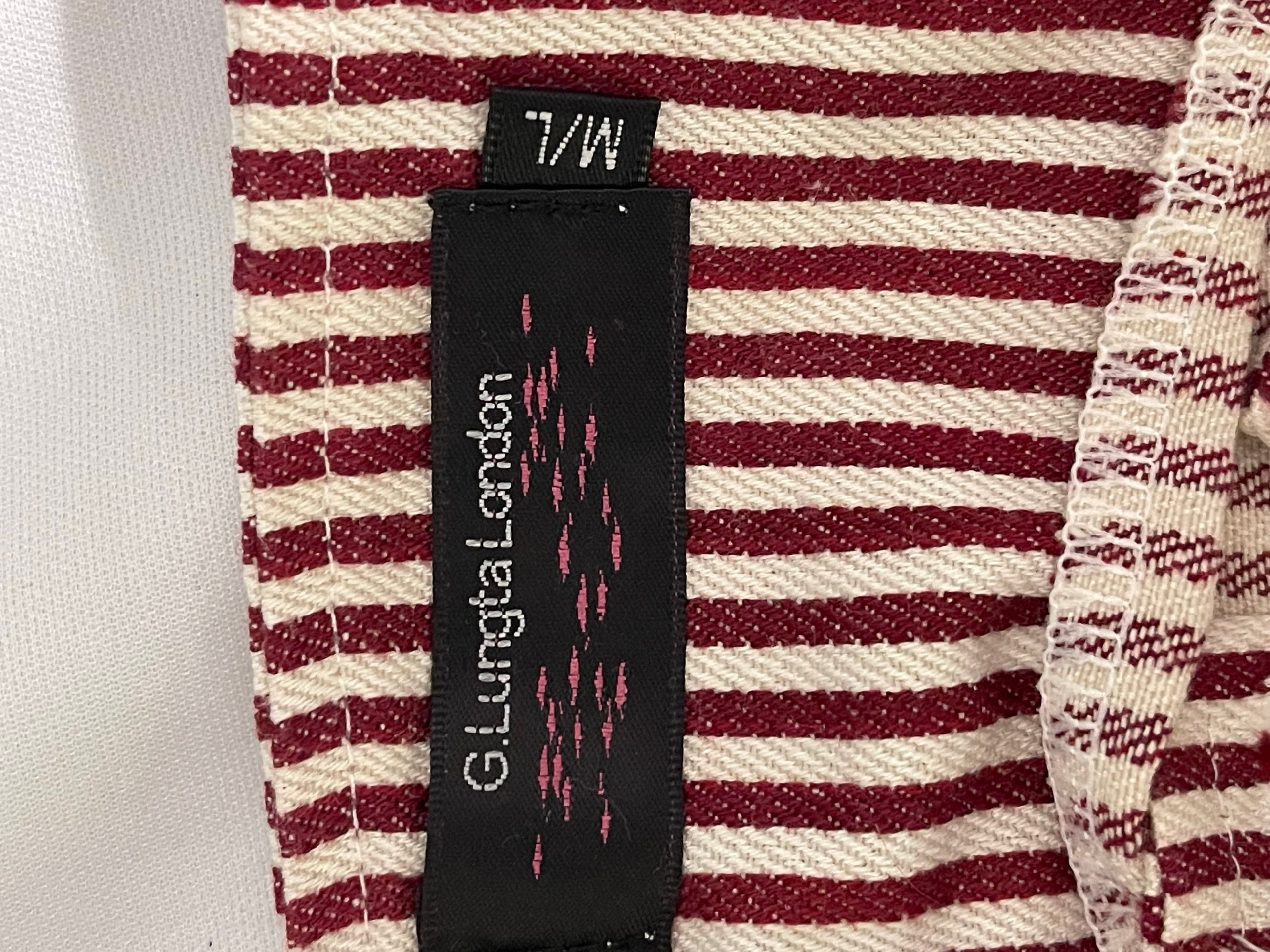 G. Lungta London Women’s Striped Pinafore Dress size M/L - Thumbnail 15