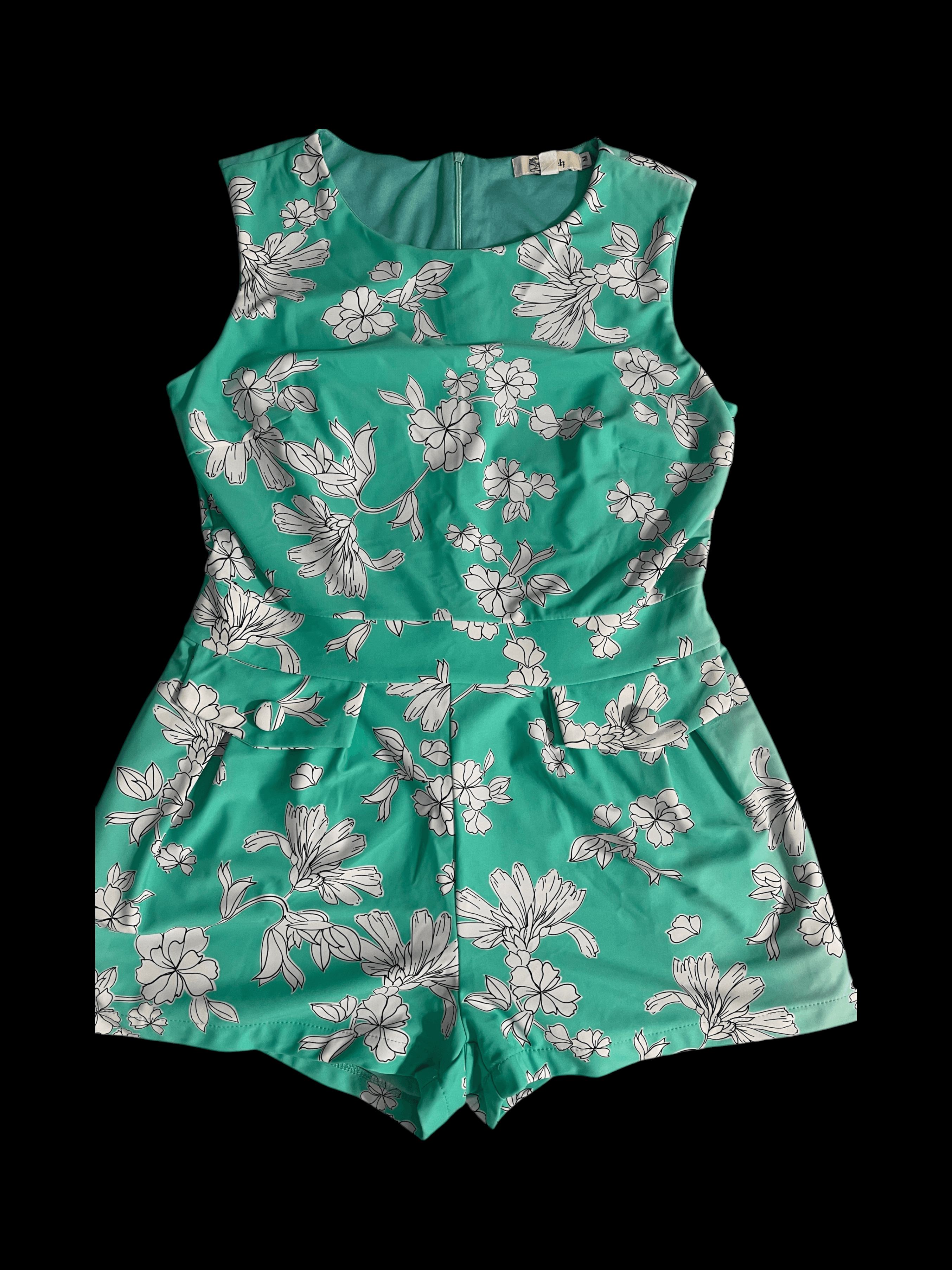 Aryeh Women’s Floral Shorts Romper size Medium - Image 1