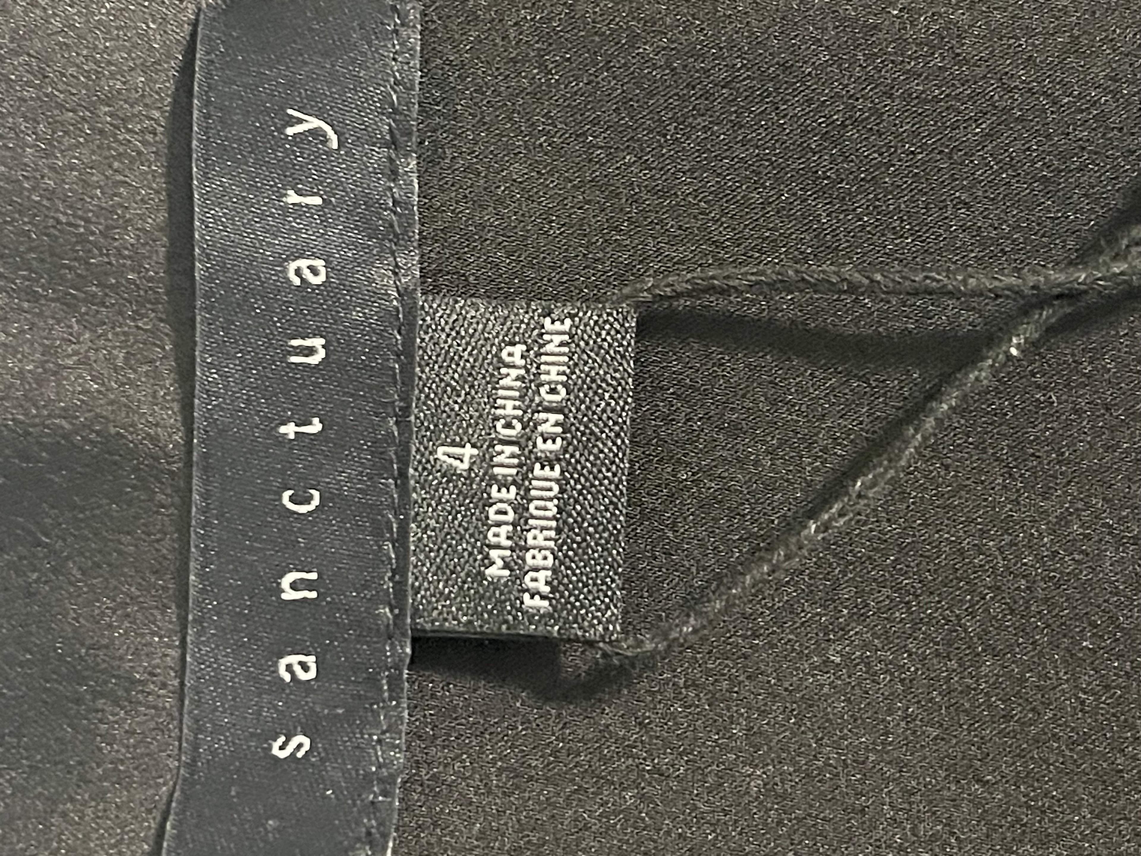 Sanctuary Little Black Sexy  Wrap Dress size 4 - Thumbnail 4