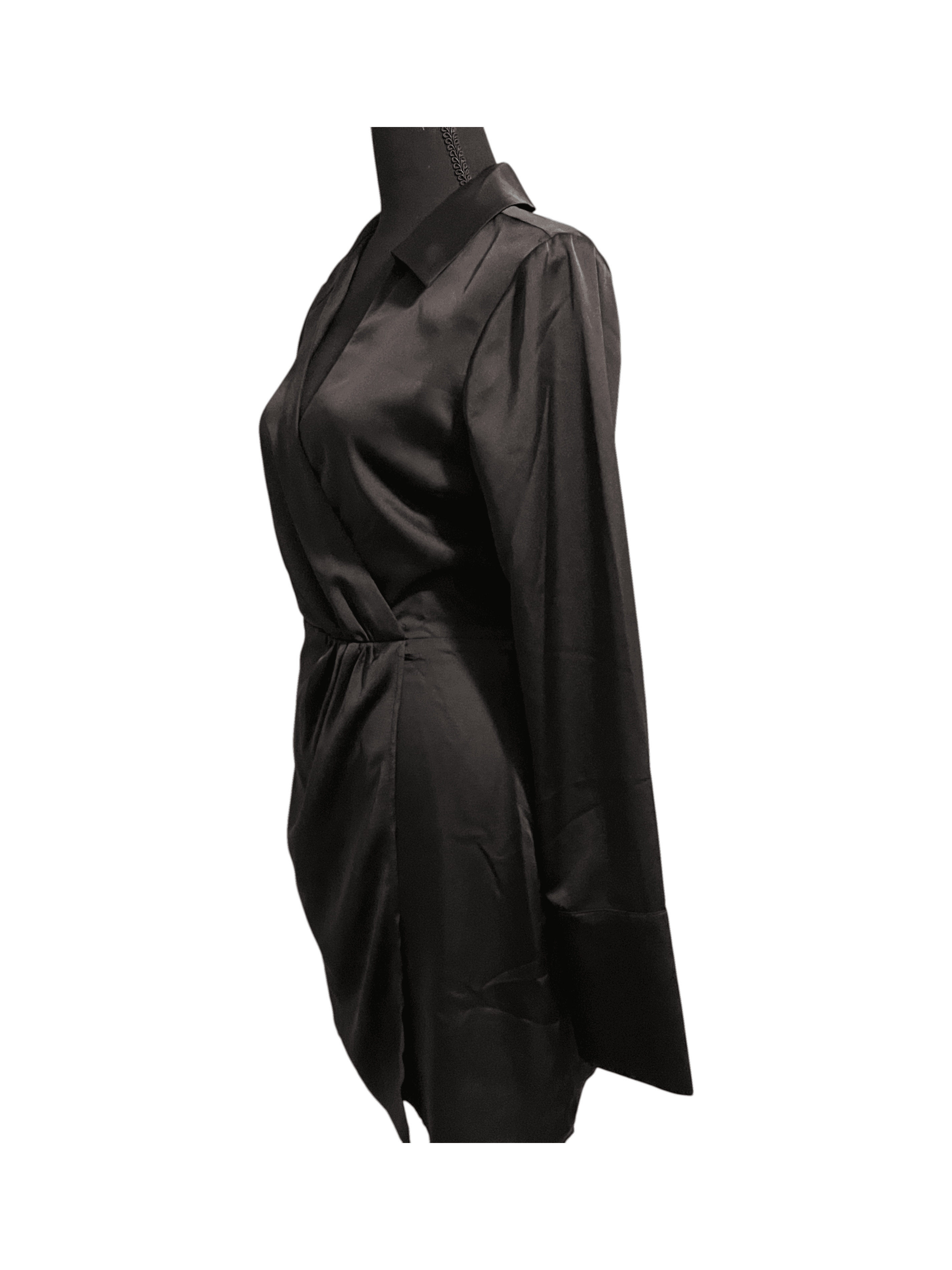 Sanctuary Little Black Sexy  Wrap Dress size 4 - Thumbnail 3