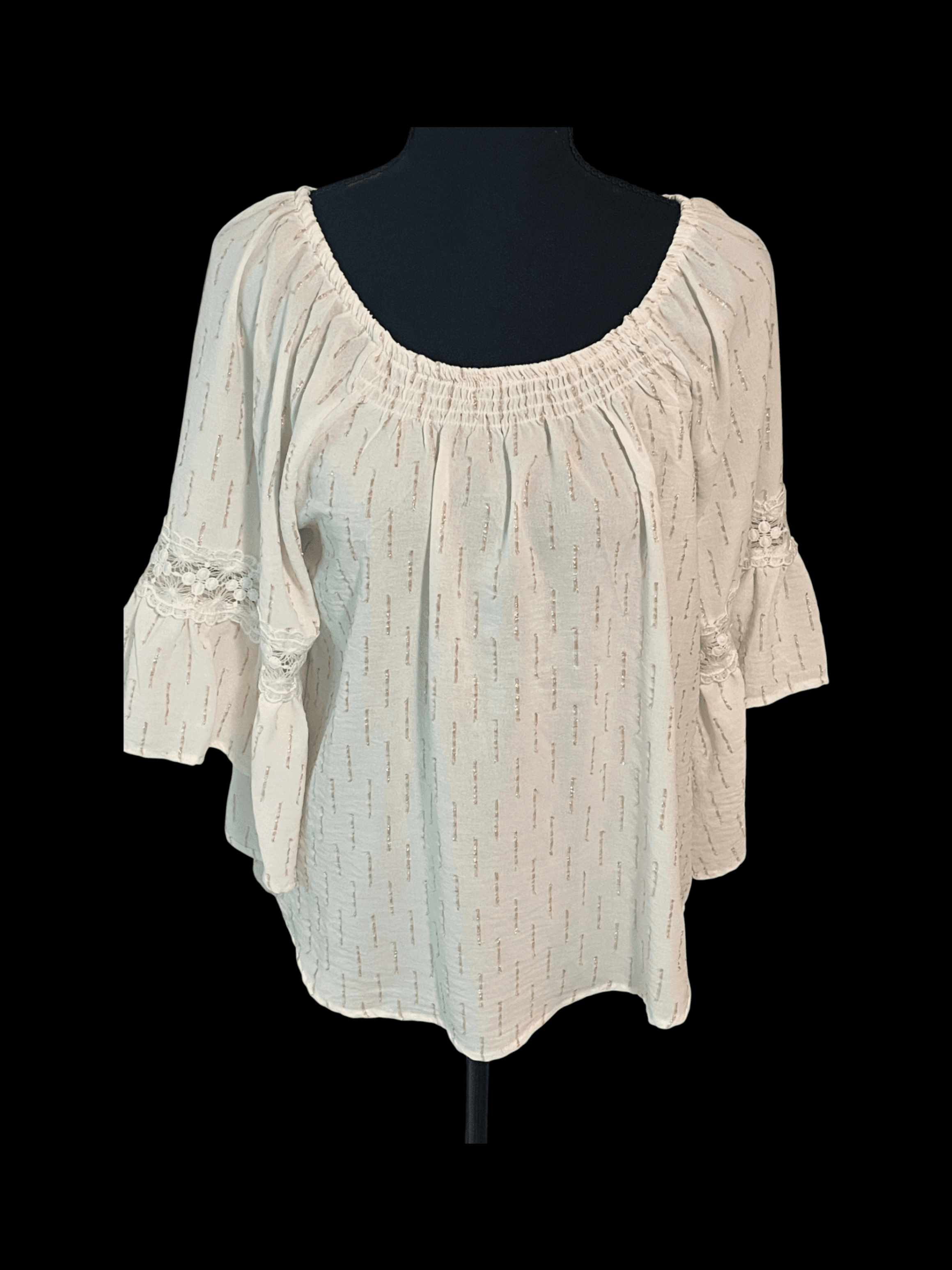 Adrienne Vittadini Women’s Peasant Blouse size Large - Thumbnail 2