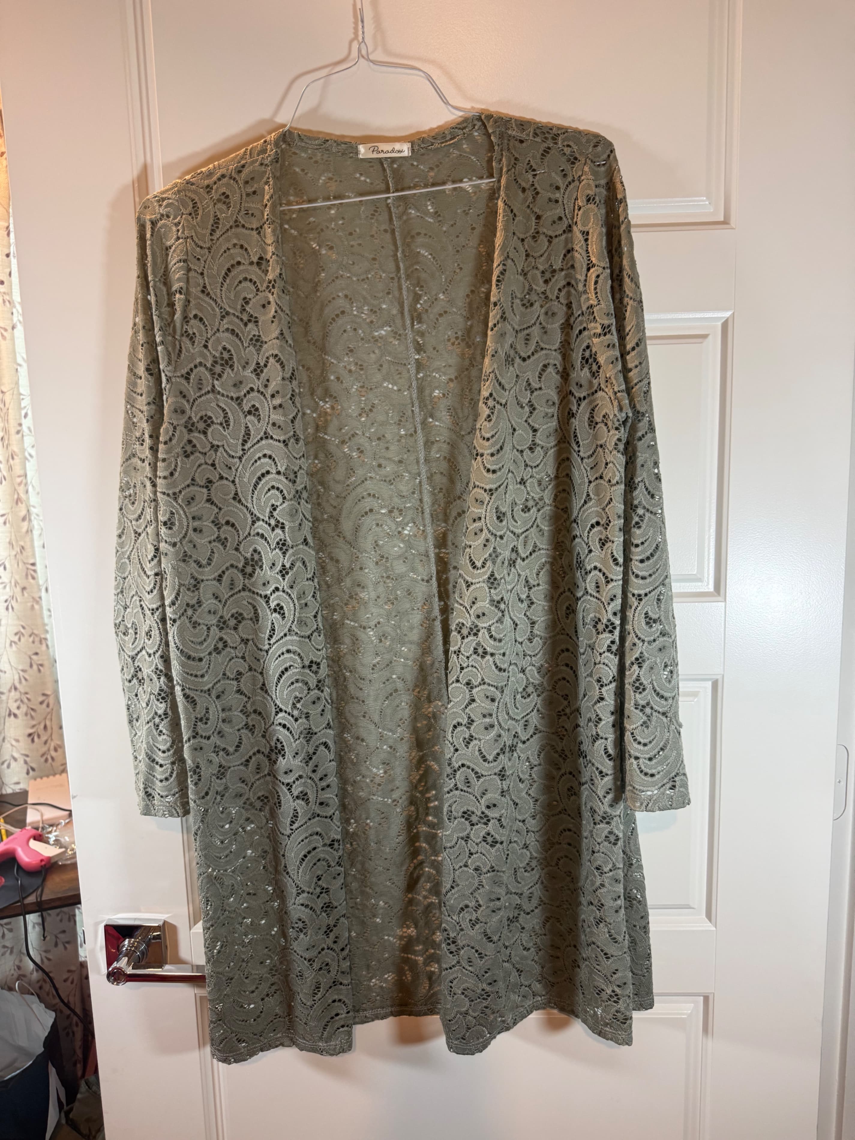 Paradox Lace Open Front Cardigan - Thumbnail 2