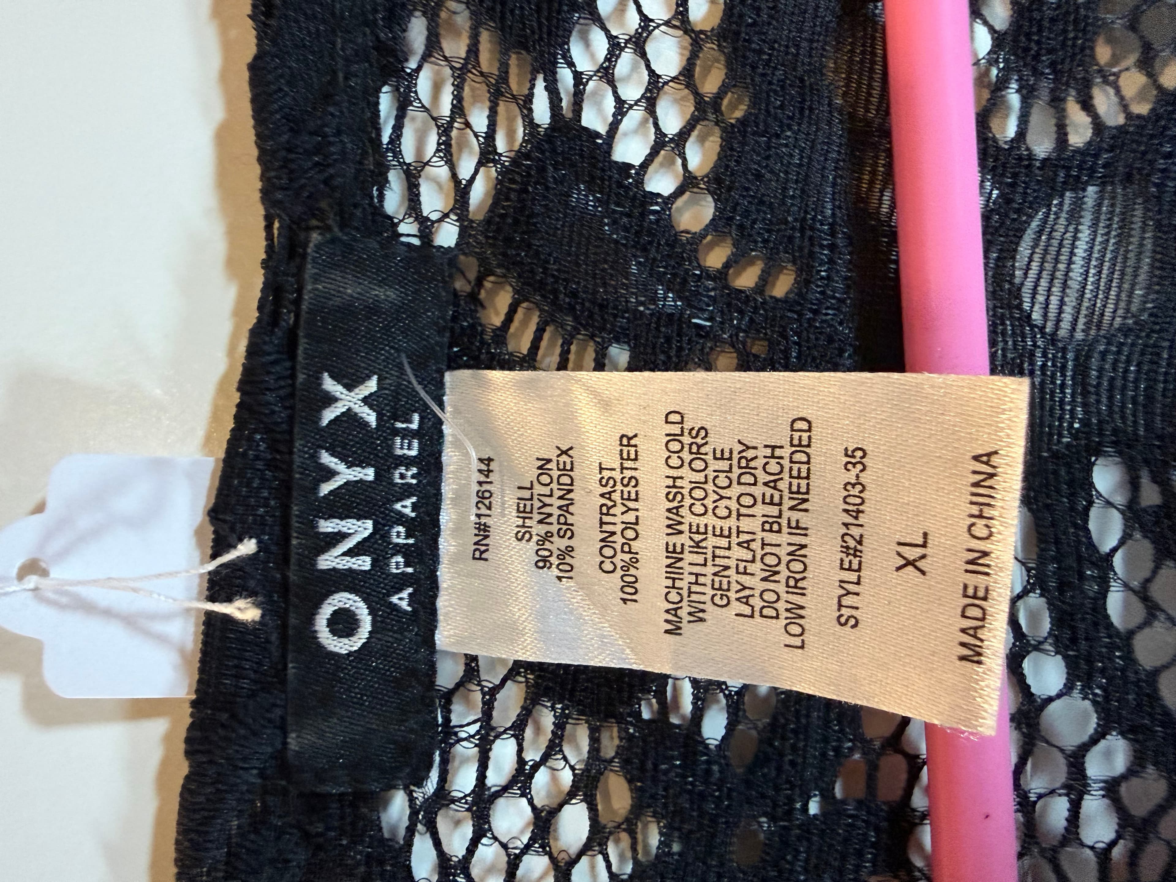 Onyx Black Lace Kimono with Ribbon Detail - Thumbnail 3
