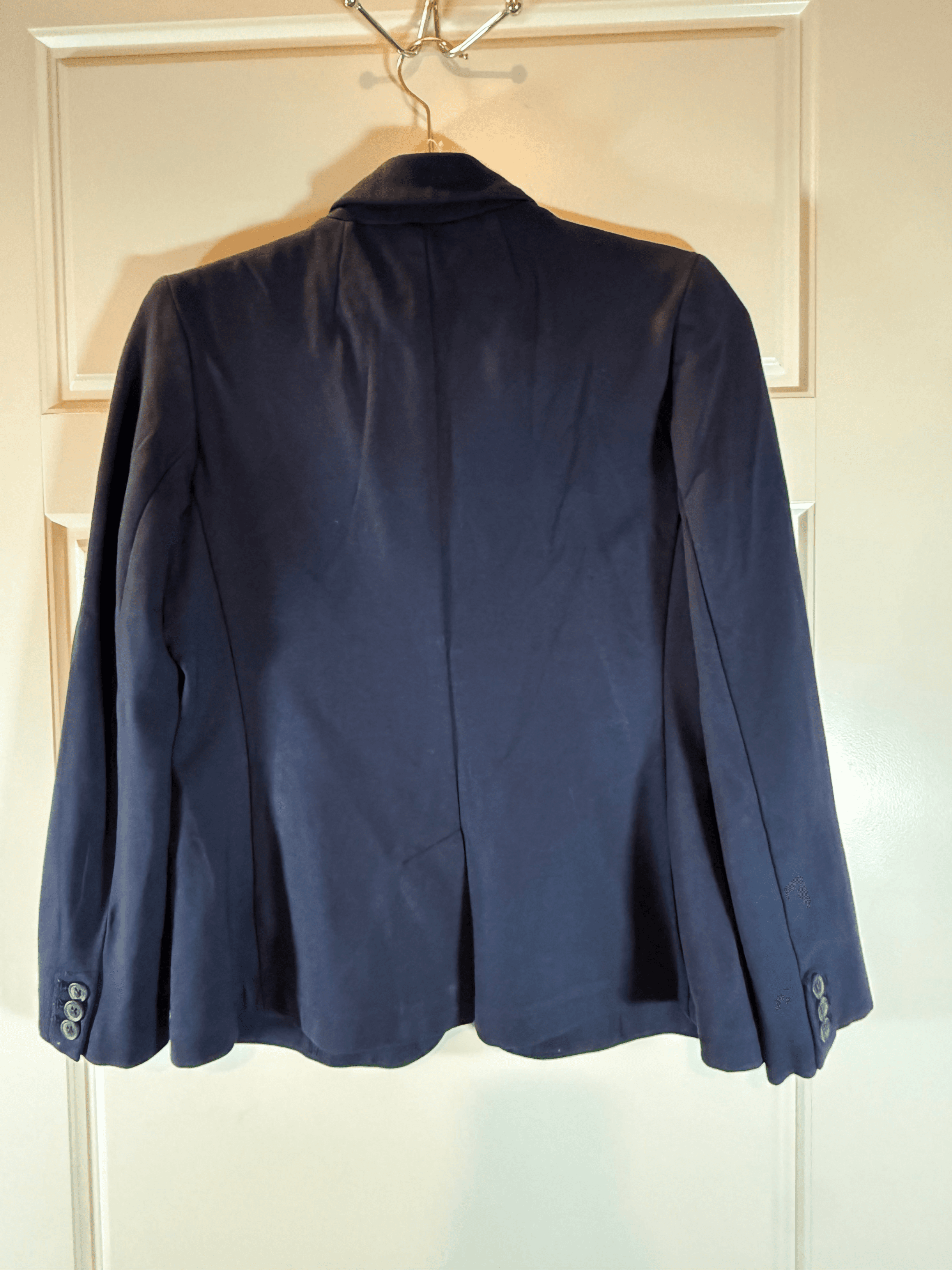 Navy Blazer with Polka Dot Lining Size S - Thumbnail 2