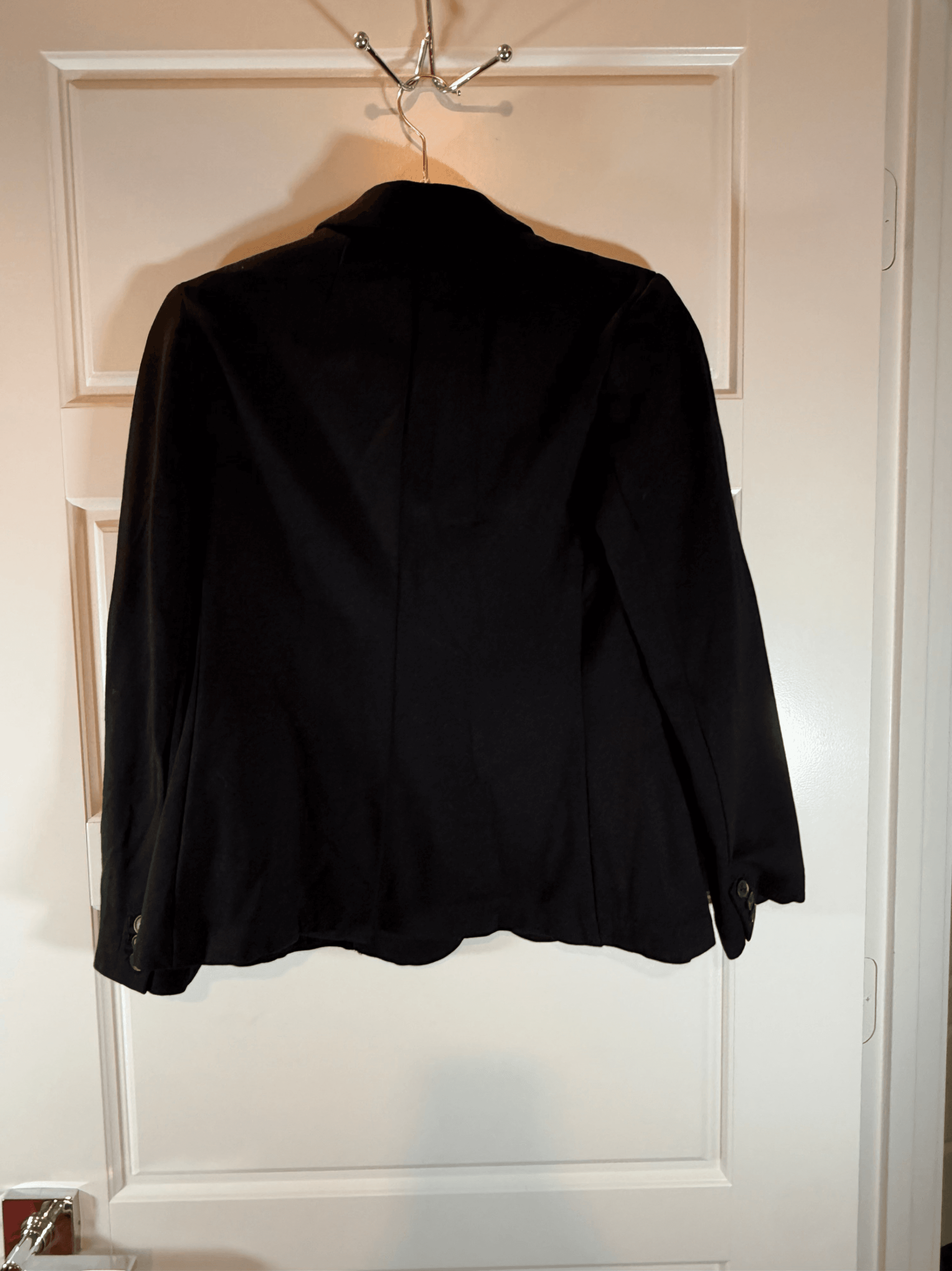 Black Blazer with Polka Dot Lining Size S - Thumbnail 2