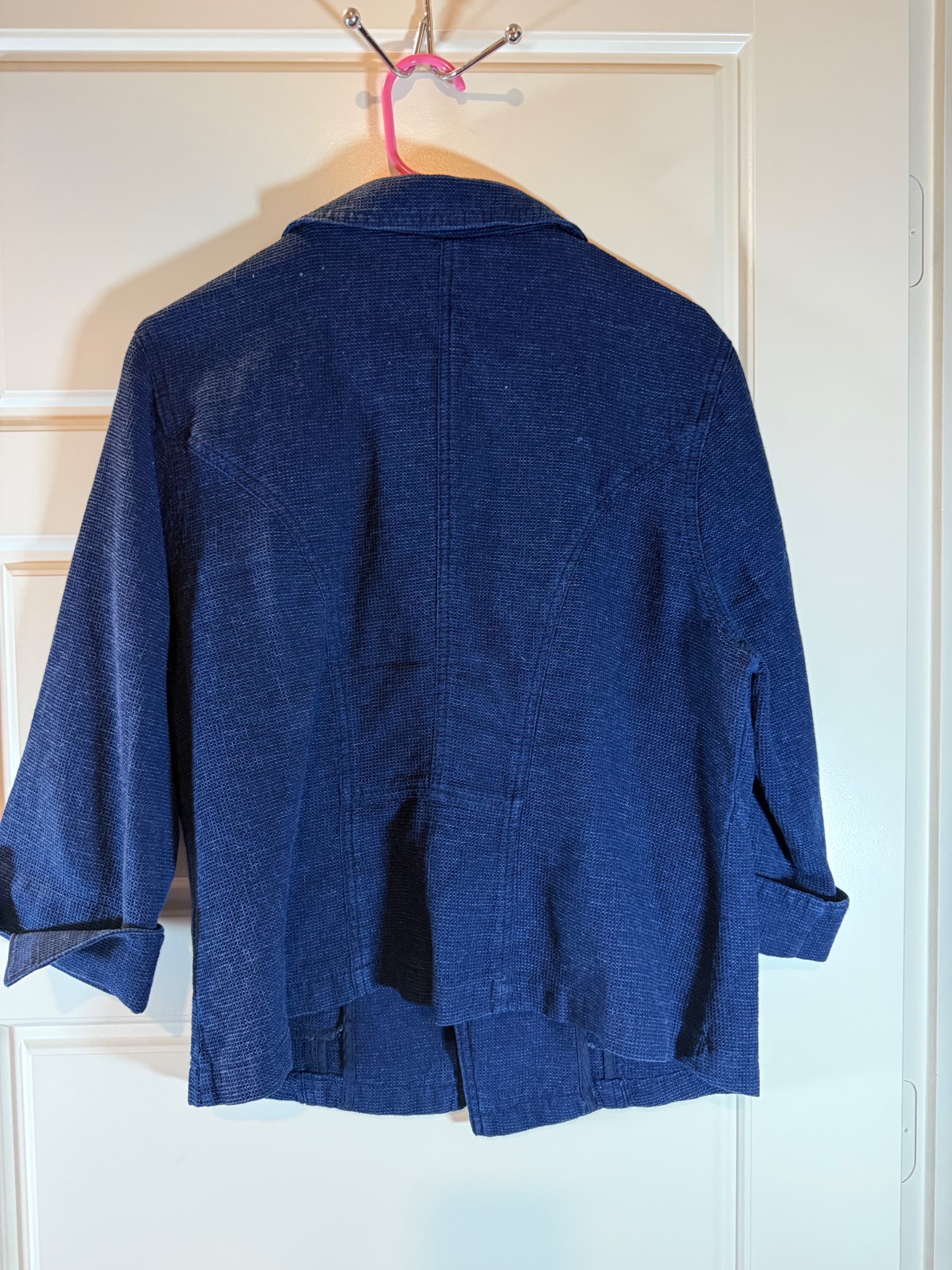 Catos Soft Denim Blue Blazer Jacket Size L - Thumbnail 2