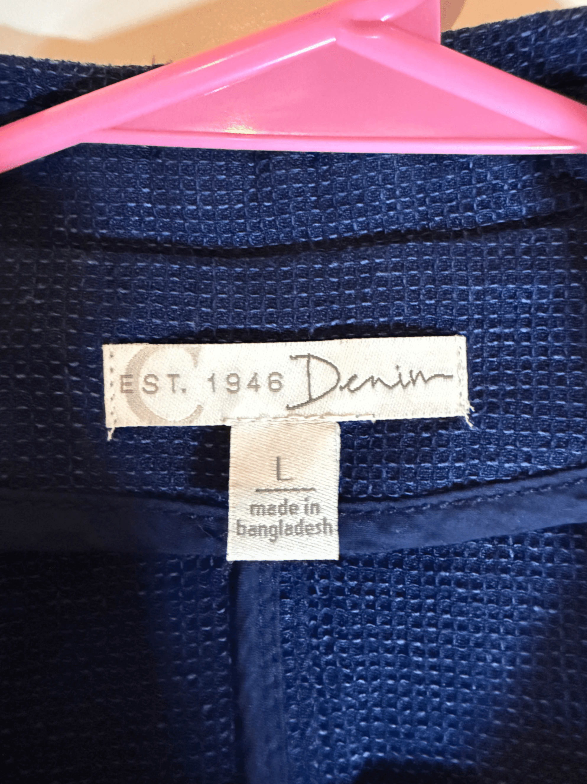 Catos Soft Denim Blue Blazer Jacket Size L - Thumbnail 3