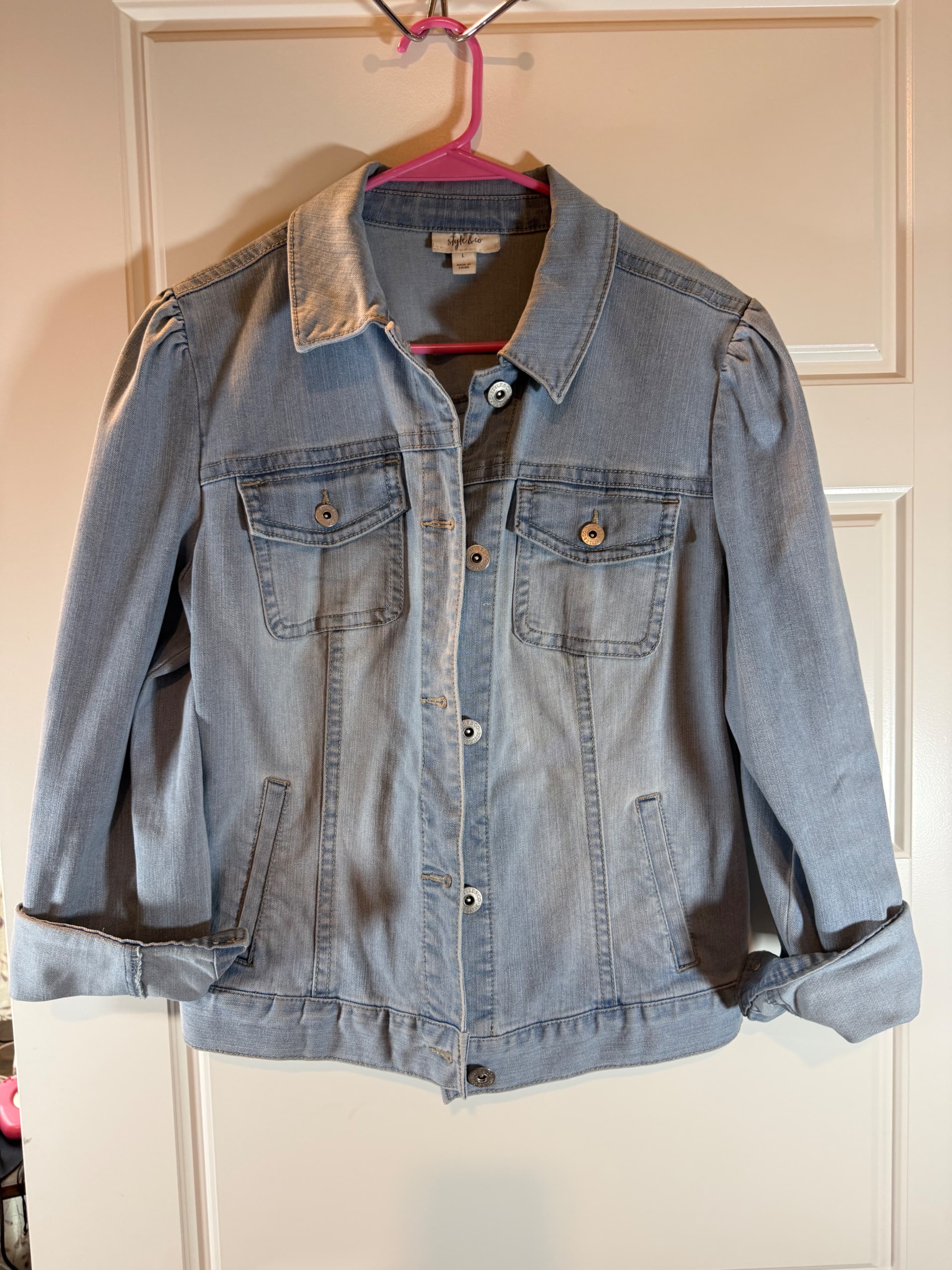 Style & Co Women's Denim Jacket Size L - Image 1