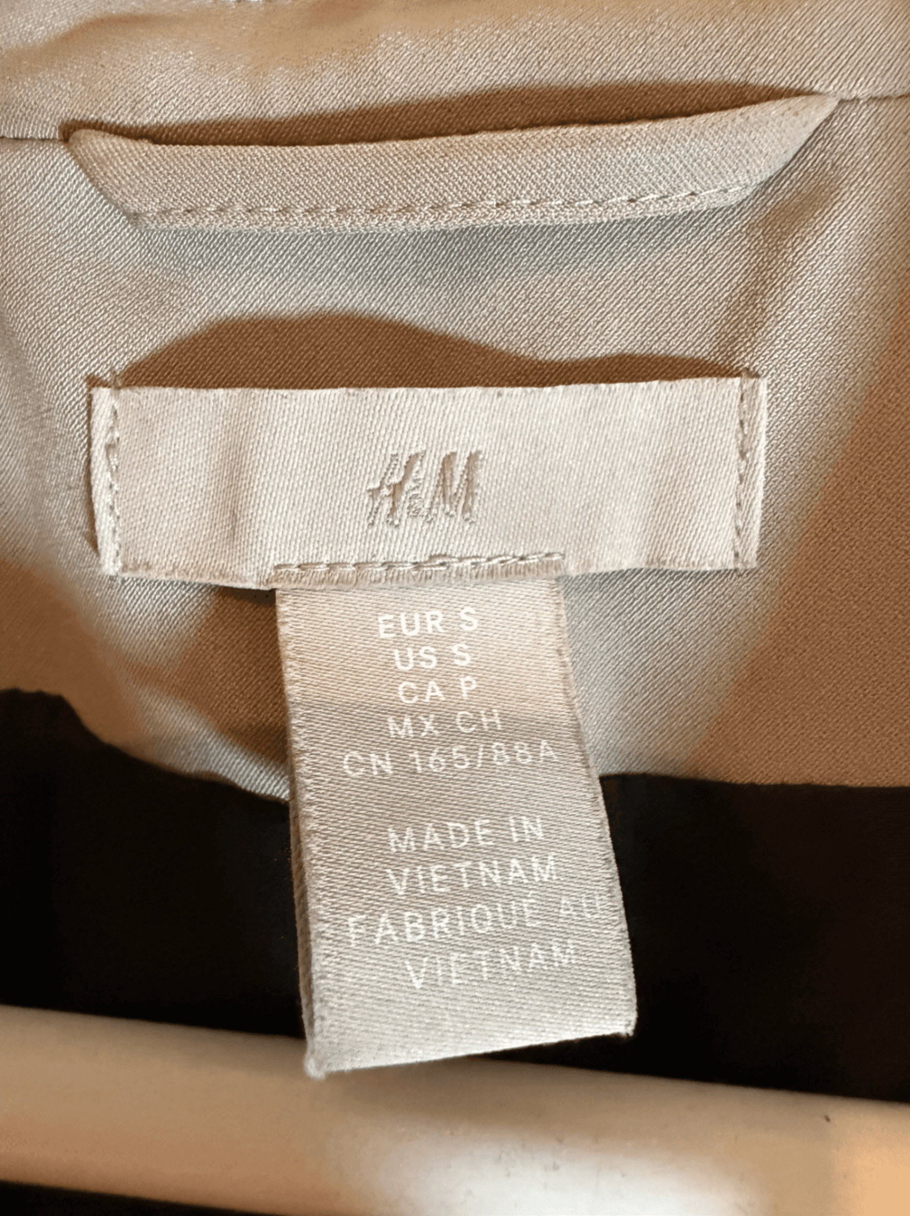 Beige Blazer with Single Button Closure Size S - Thumbnail 3