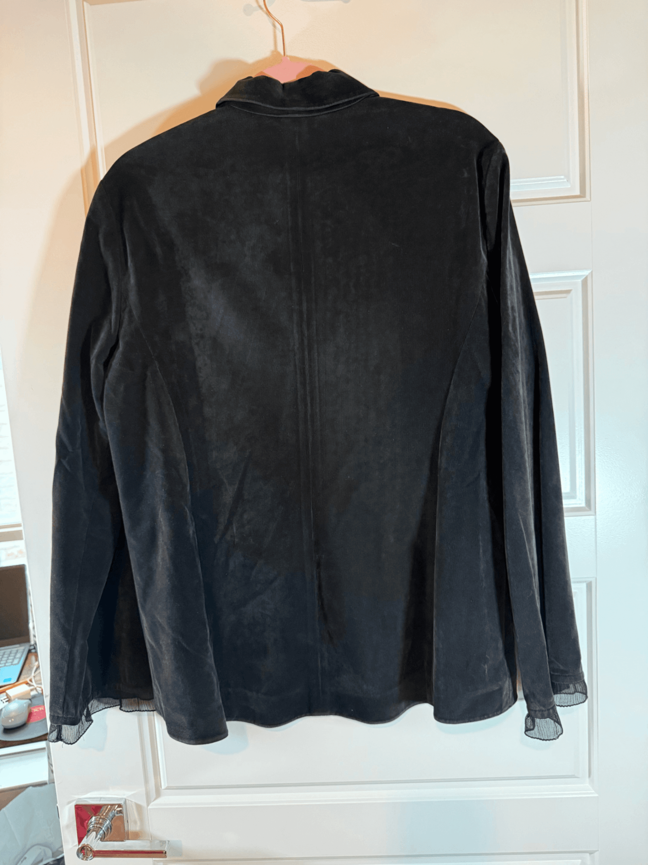 J. Jill Women's Black Button-Up Jacket Size 14 - Thumbnail 4