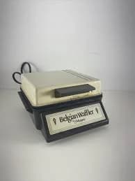 Vintage Retro Kitchen Belgian Waffler by Munsey Single Waffle Maker BW-2.  500W. - Thumbnail 7