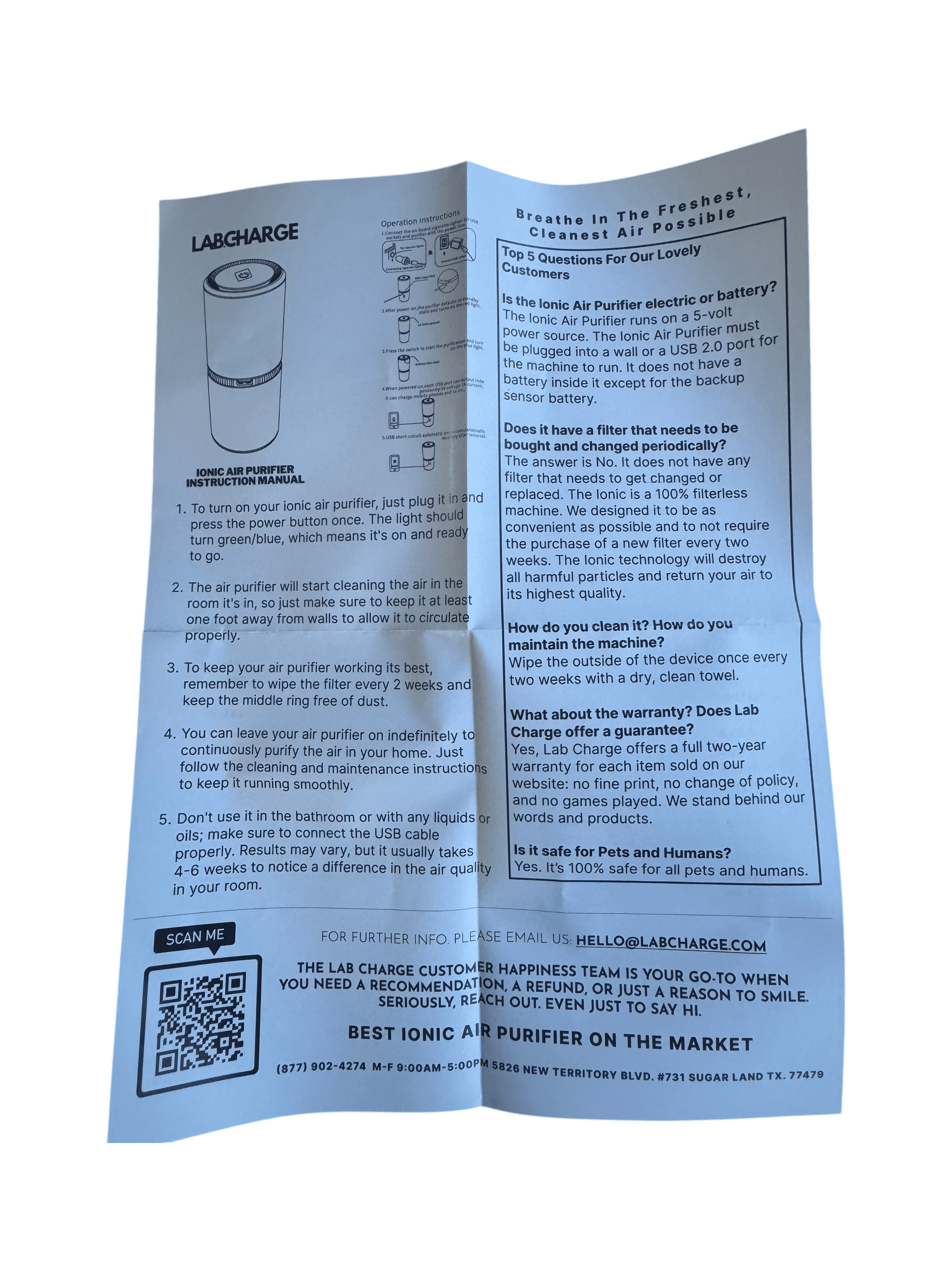 LabCharge Portable Air Purifier - Thumbnail 9