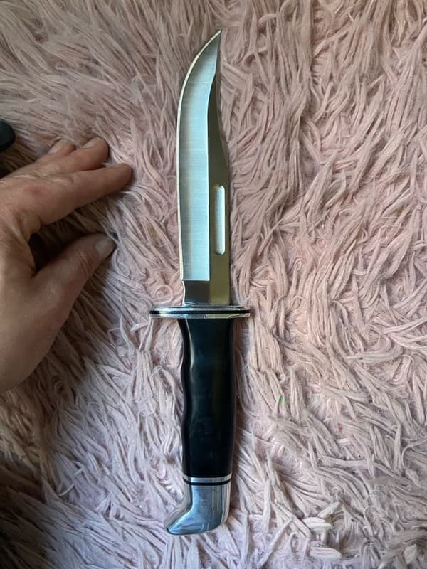 Buck 119 Special Fixed Blade Knife with Black Leather Sheath - Image 1