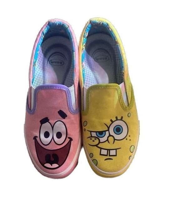 Ground Up SpongeBob SquarePants & Patrick Star Slip-On Sneakers Size 6 - Image 1