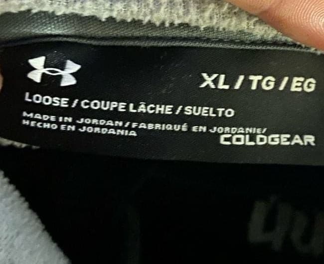 Under Armour Women's ColdGear Hooded Sweatshirt XL Gray/Coral - Thumbnail 3