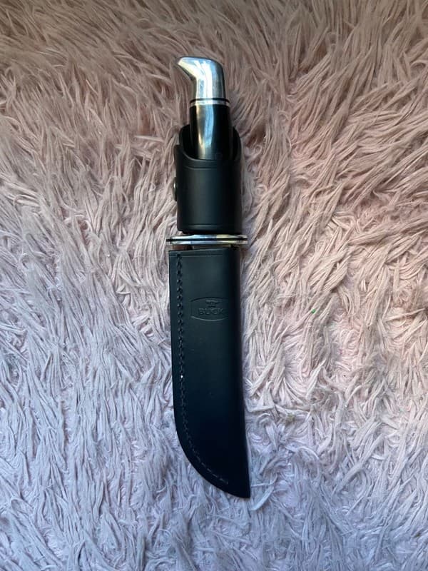 Buck 119 Special Fixed Blade Knife with Black Leather Sheath - Thumbnail 6