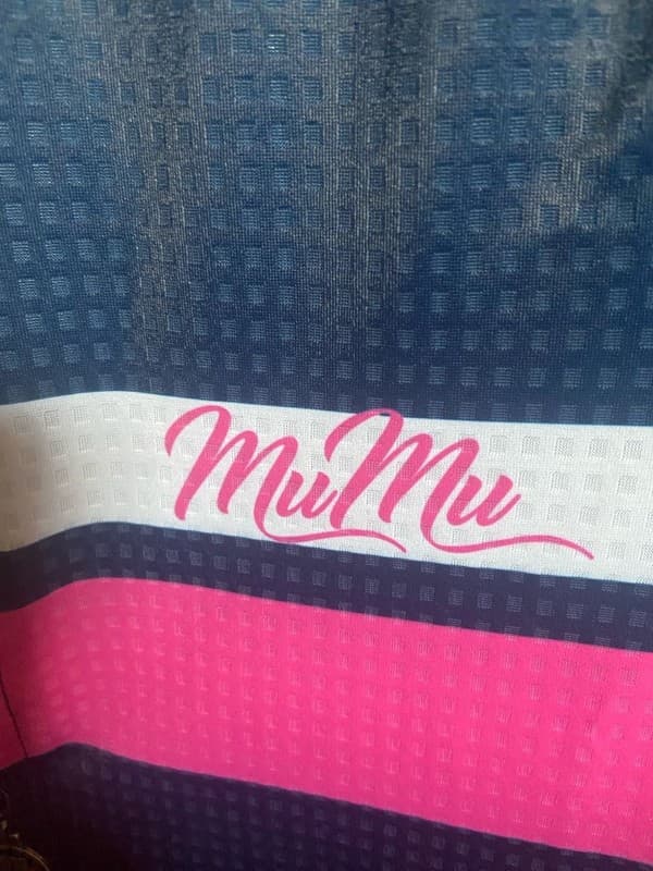 Mumu Apparel Elite Classic Cycling Jersey Navy/Pink Women's Size M - Image 1