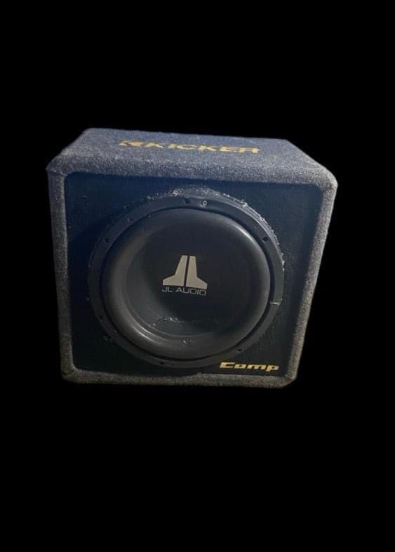 JL Audio 10-Inch Subwoofer in Kicker Comp Enclosure (Damaged Dust Cap) - Thumbnail 2