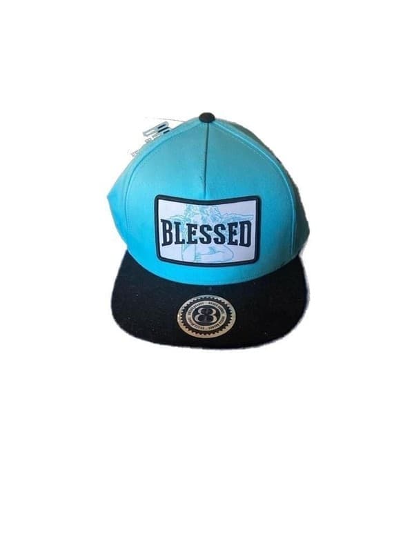 Brisco Brands Blessed Snapback Hat - Teal/Black - NWT - Image 1