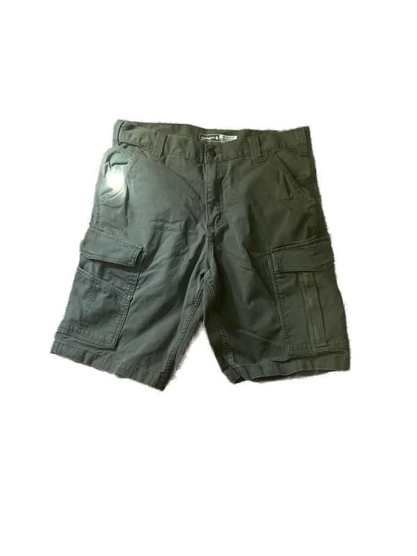 Carhartt Men's Relaxed Fit Ripstop Cargo Shorts - Olive Green - Size 34 - Image 1