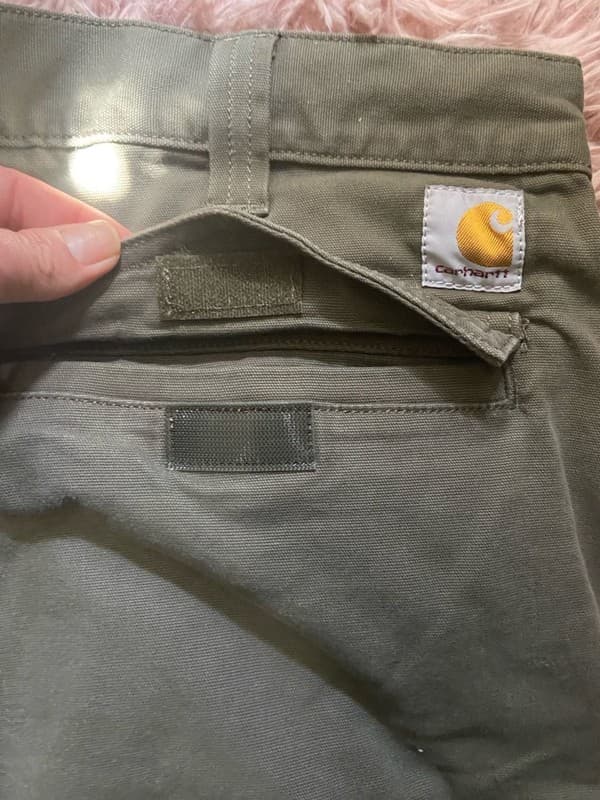 Carhartt Men's Relaxed Fit Ripstop Cargo Shorts - Olive Green - Size 34 - Thumbnail 4