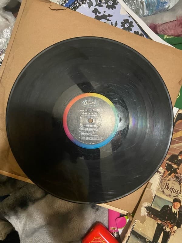 The Beatles - Something New Vinyl LP Record Rainbow Label Mono T-2108 - Thumbnail 2