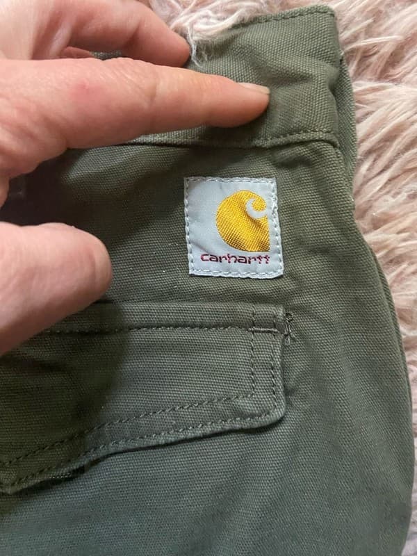 Carhartt Men's Relaxed Fit Ripstop Cargo Shorts - Olive Green - Size 34 - Thumbnail 3