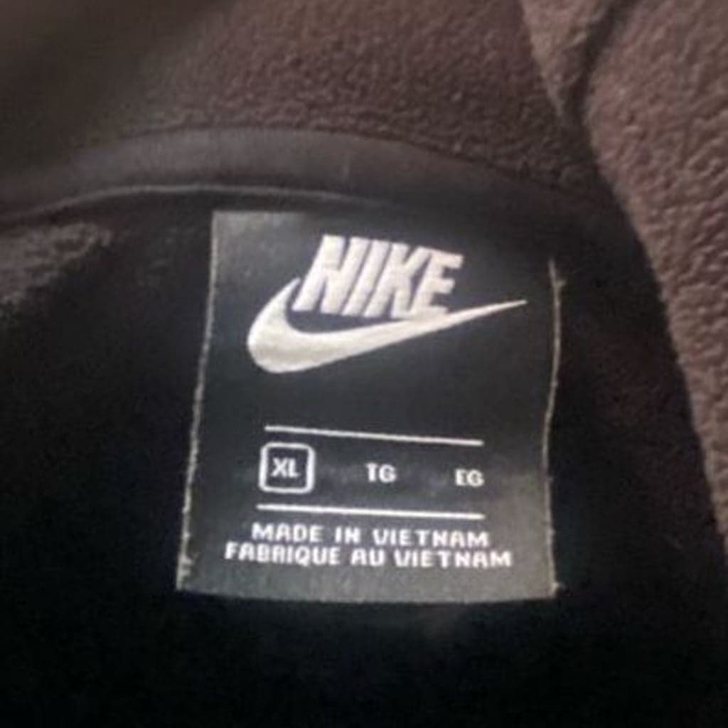 Nike Youth Boys XL Hybrid Full Zip Fleece Hoodie Jacket Black - Thumbnail 4