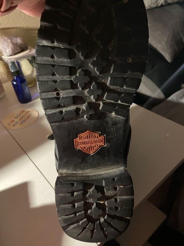 Harley-Davidson Men's Motorcycle Boots Sz 10 US 91003 Black Biker Buckle Combat - Thumbnail 6