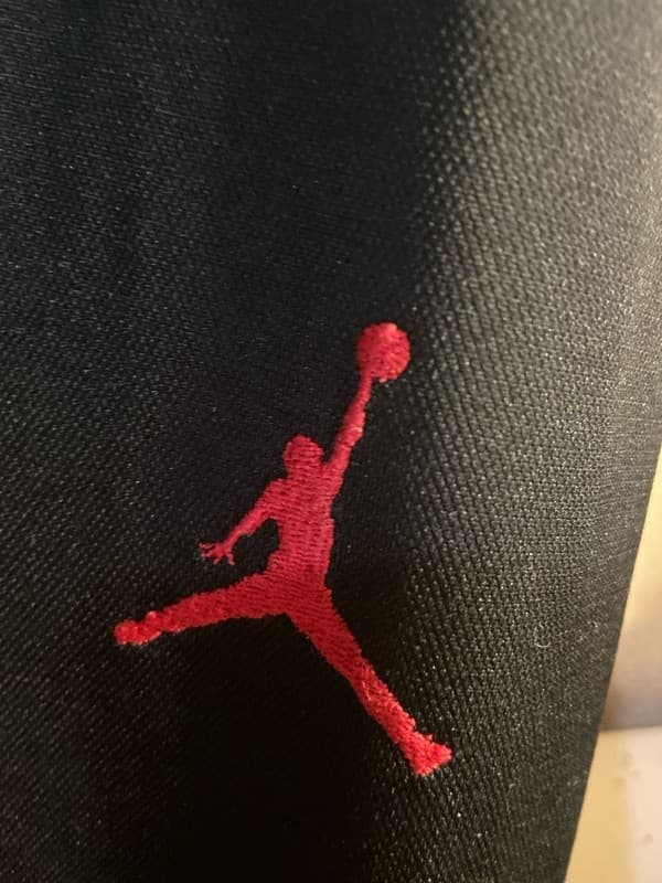 Jordan Mens Dri-FIT 23 Alpha Training Track Pants Black/Red - Thumbnail 2