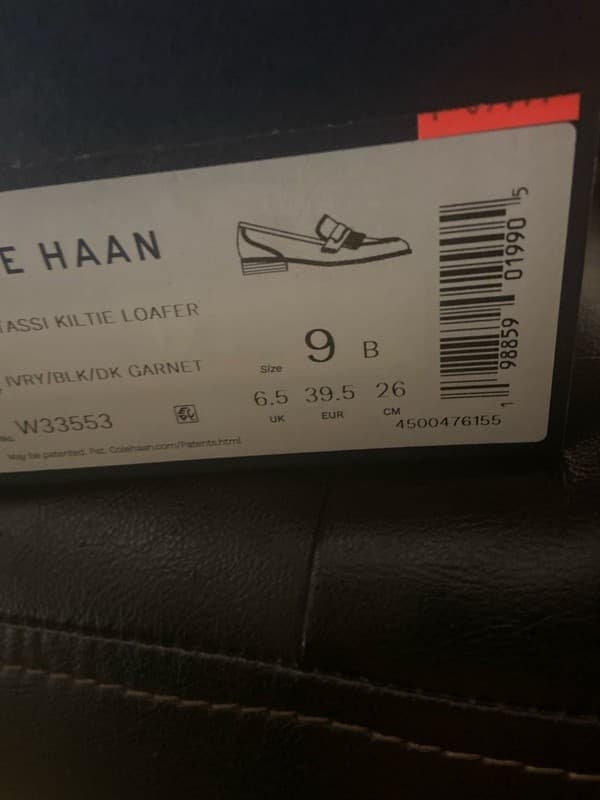 Cole Haan Rossi Kiltie Loafer Ivory/Black/Dark Garnet Size 9B - Thumbnail 2
