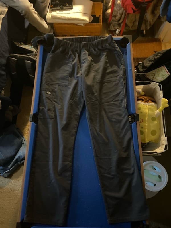 Dickies Scrubs Men's Mid Rise Straight Leg Pants DK220 PWT Pewter Free Ship - Image 1