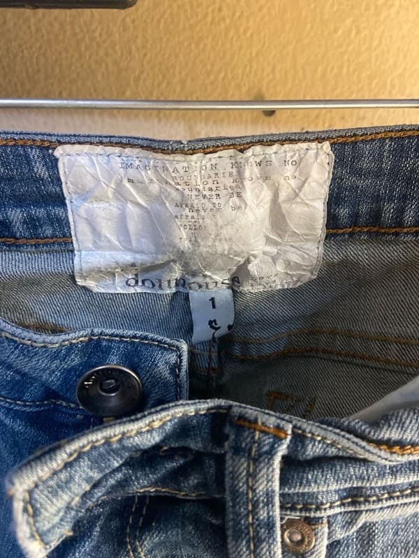 Dollhouse Studded Low Rise Slim Fit Distressed Blue Jeans Size 1 - Thumbnail 3