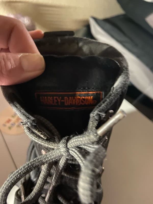 Harley-Davidson Men's Motorcycle Boots Sz 10 US 91003 Black Biker Buckle Combat - Thumbnail 7