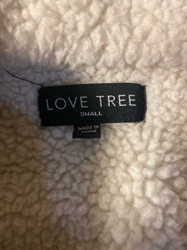 Love Tree Women's Black and White Buffalo Plaid Sherpa Lined Trucker Jacket - Thumbnail 2