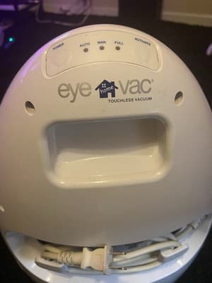 EyeVac Home Touchless Stationary Vacuum - White - Model EVH - 1000W - Thumbnail 4