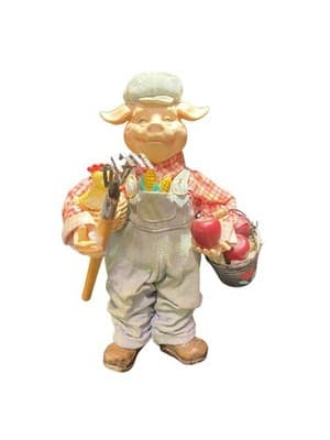 vintage style pig figurine