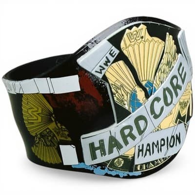 WWE Slap Bands WWF HARDCORE CHAMPIONSHIP Title Belt Series 3 RARE - Image 1