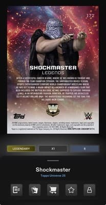 THE SHOCKMASTER WWE Topps Slam Universe 2026 Red Magma Exclusive 10gc Digital - Thumbnail 2