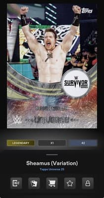 SHEAMUS WWE Topps Slam Universe 26 Legendary Blast Base Exclusive 50gc Digital - Image 1